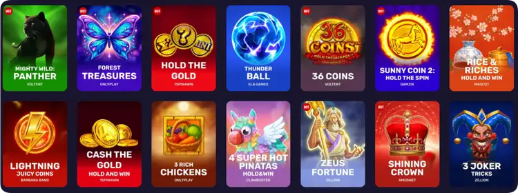 Jackpot Spiele bei Playfina